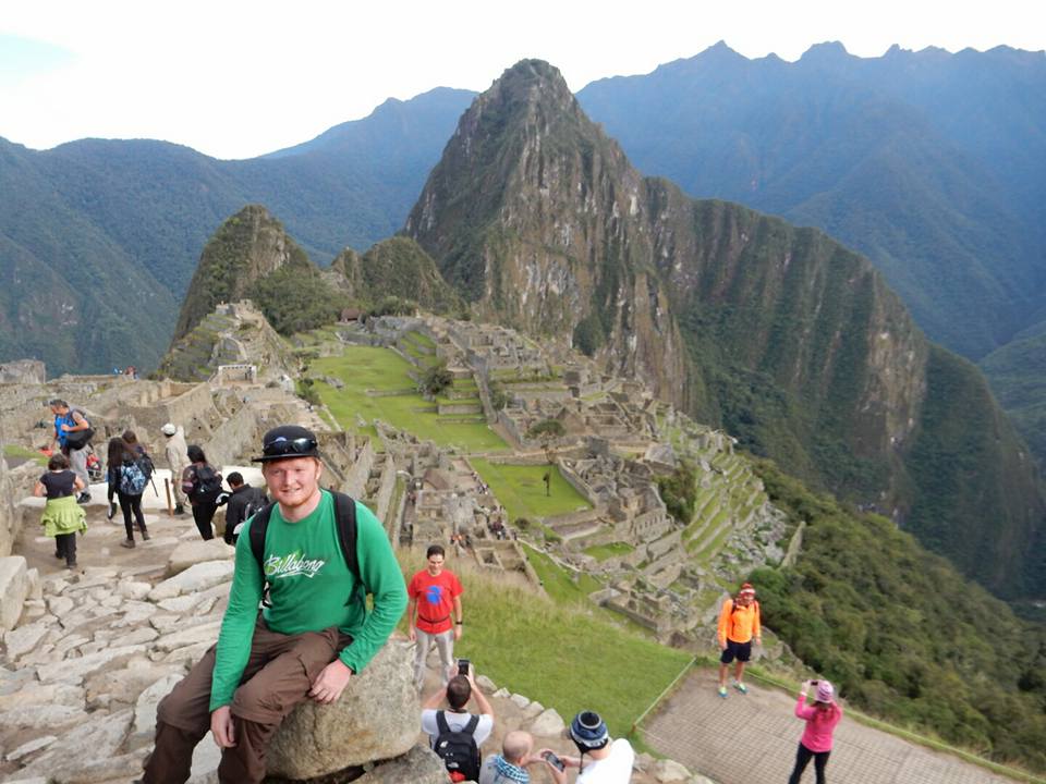 Nathan in the mountains above Macchu Picchu, Peru.