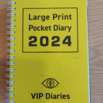The front cover of the large print A6 Pocket Diary