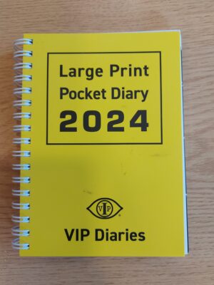 The front cover of the large print A6 Pocket Diary