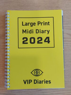 Front cover of the Large Print Midi Diary for 2024