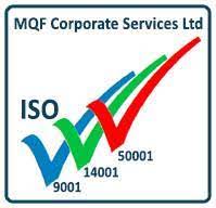 MQF corporate Services Logo with 3 ticks representing ISO services