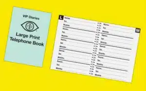 A5 telephone book