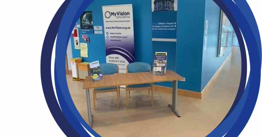 a photo of the MyVision sight desk