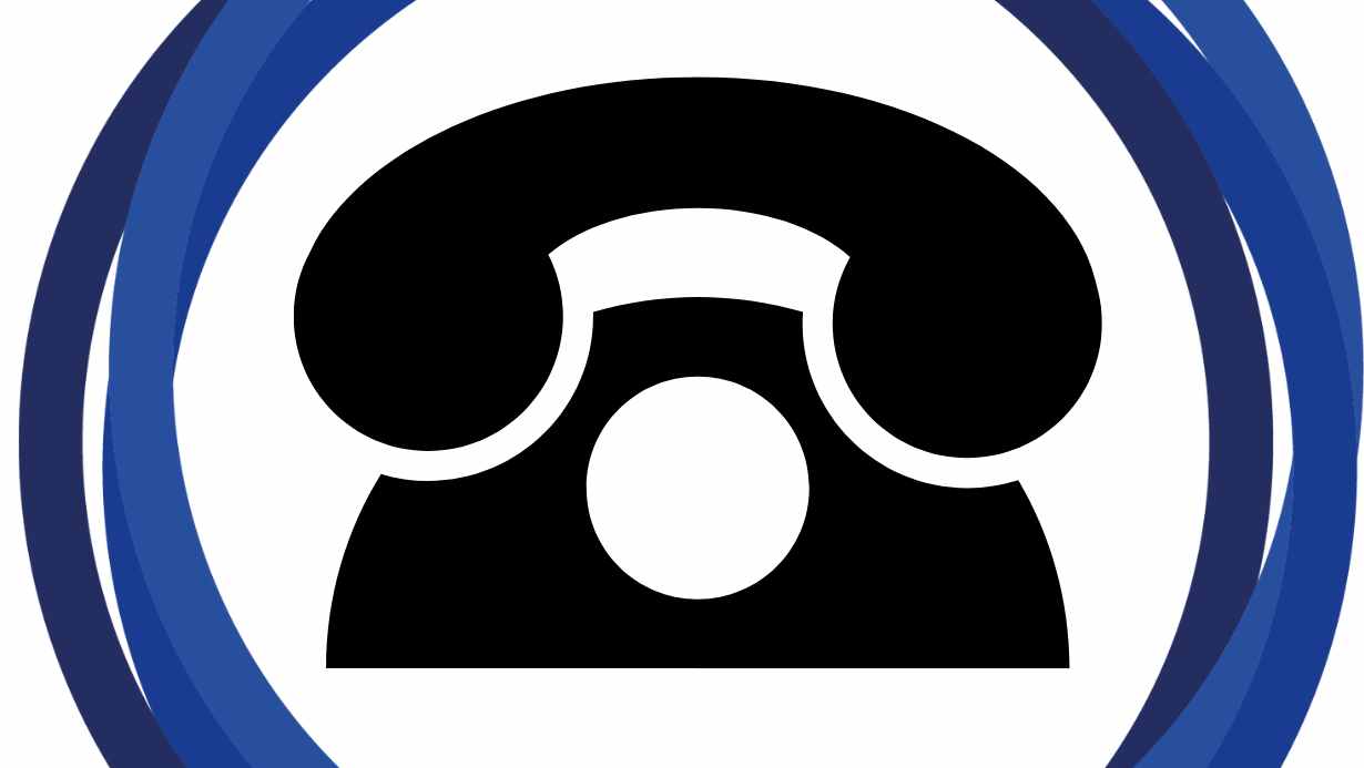 a graphic of a rotary telephone
