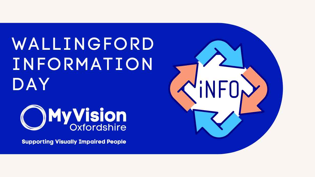Text that read, 'Wallingford Information Day' with the MyVision logo below, and a clip art that says, 'info' beside it