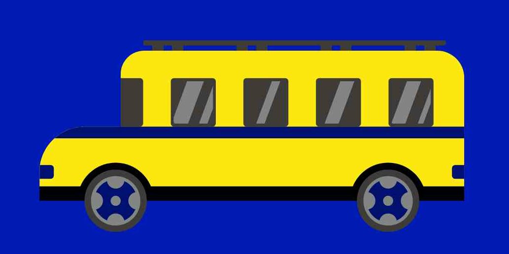 A clipart image of a bus
