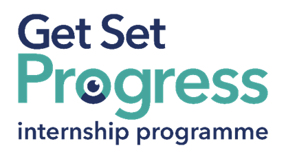 Logo that reads 'Get Set Progress: Internship Programme'
