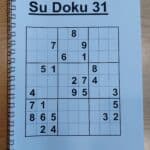 Front cover of a large print sudoku book