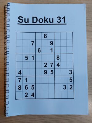 Front cover of a large print sudoku book