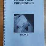 The front cover of the large print crossword book.